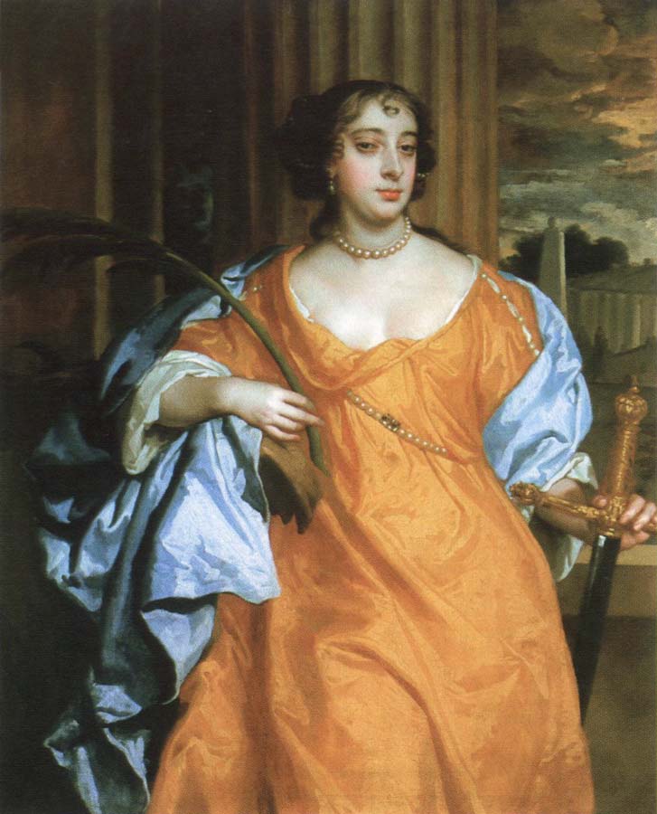 barbara villiers,duchess of cheveland as st.catherine of alexandria